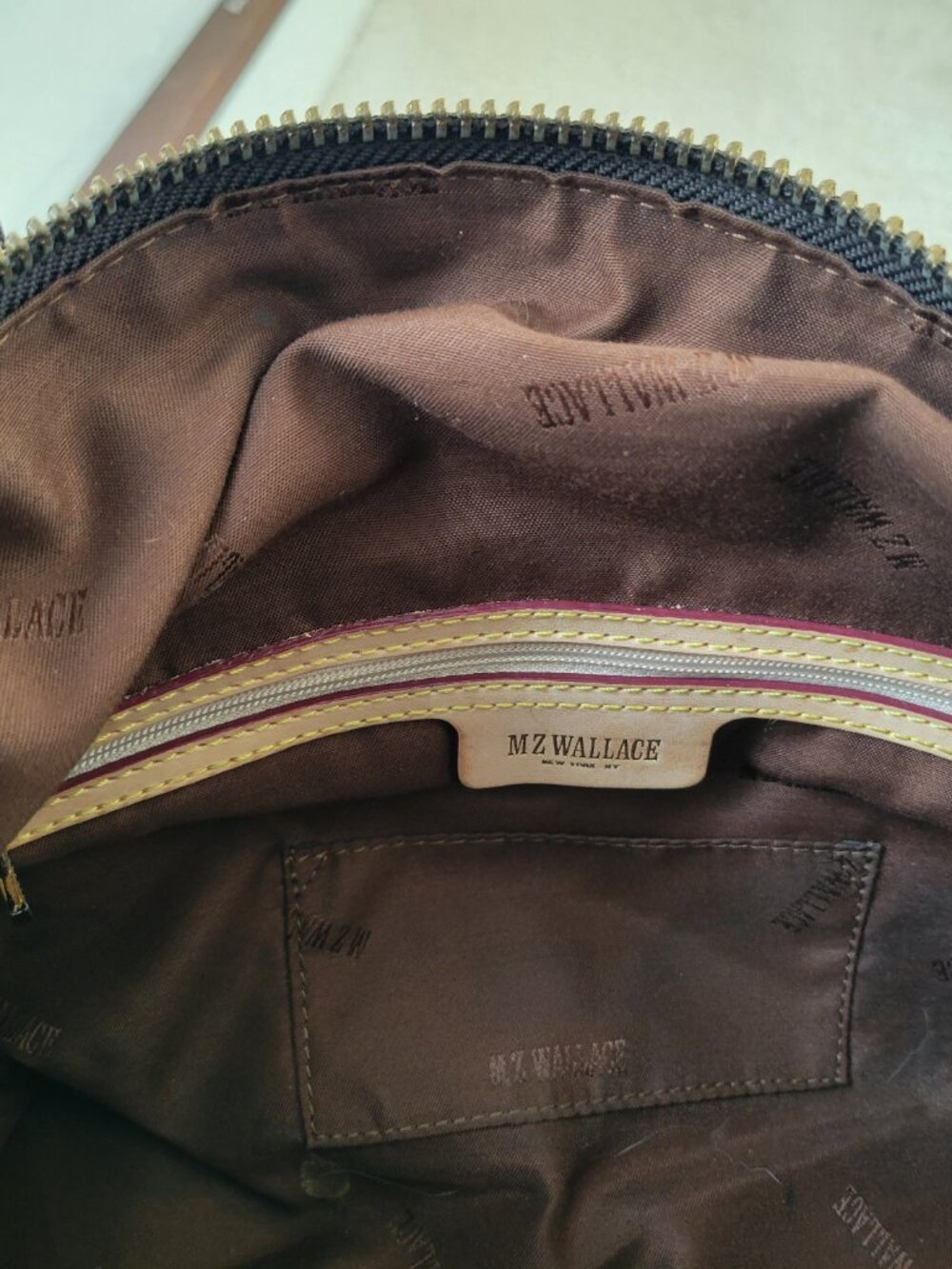 MZ Wallace Brown Leather Tote - Picture 4 of 4